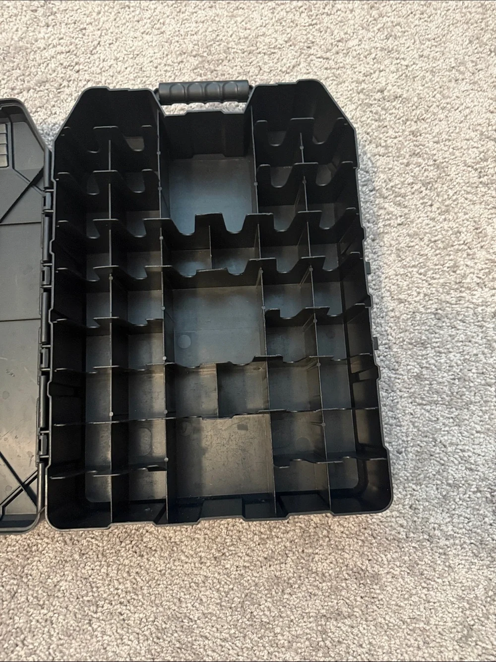 Hotwheels 48 Car Carrying Case Black with Red Graphics